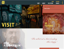 Tablet Screenshot of barnum-museum.org